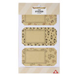 &Eacute;tiquette cadeau autocollante x3