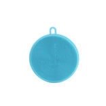 Lot de 2 &eacute;ponges silicone jaune et bleu 13x11,5cm