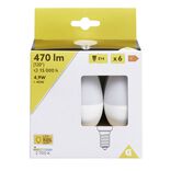 Lot de 6 ampoules LED E14 470lm 4,9W