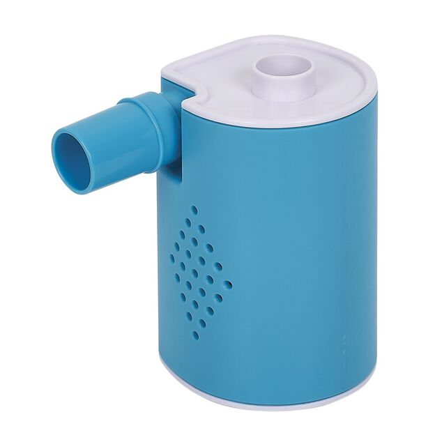 Gonfleur portable rechargeable USB bleu et blanc