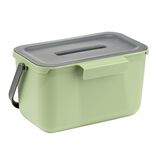 Poubelle compost de porte 4L plastique gris et vert 25,5x16,5xH14cm
