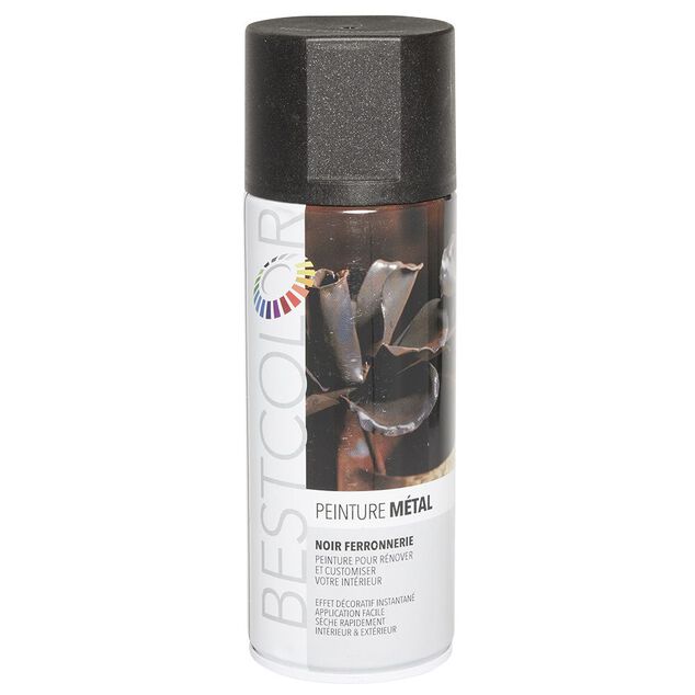Peinture aérosol Noir Ferronnerie 400 ml
