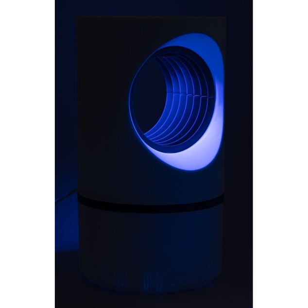 Pi&egrave;ge anti-moustique &eacute;lectrique &agrave; LED et aspiration &Oslash;13xH22,5cm