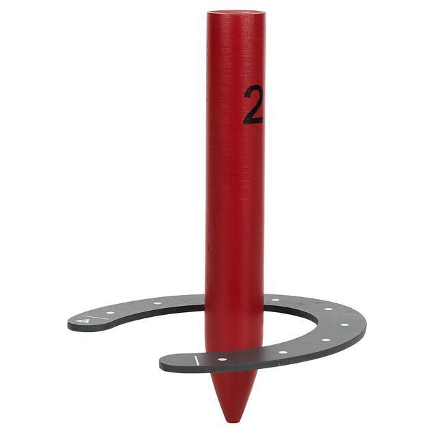 Lancer fer &agrave; cheval en bois 9 pi&egrave;ces