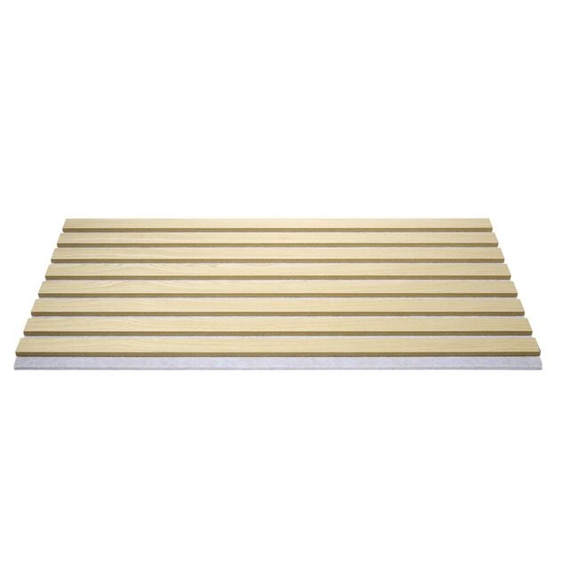 Panneau mural d&eacute;coratif x5 acoustique adh&eacute;sif beige 32x60cm