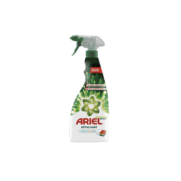 Spray d&eacute;tachant avant lavage Ariel blanc et couleur 750ml