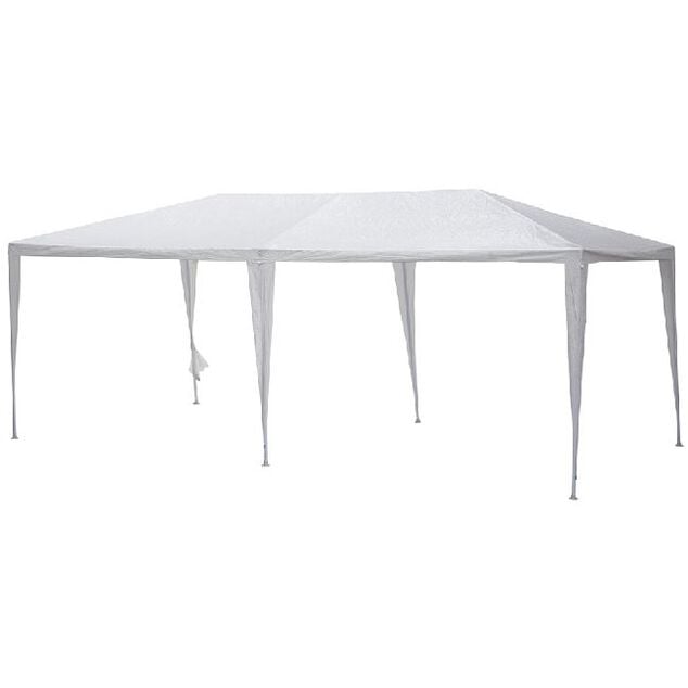 Tonnelle rectangulaire Turin blanche UPF50+ 584x290xH260cm 17m&sup2;