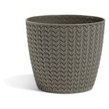 Cache pot chevron en plastique  ø 13cm