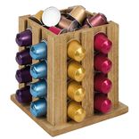 Support &agrave; capsules en bois 16x16x16cm