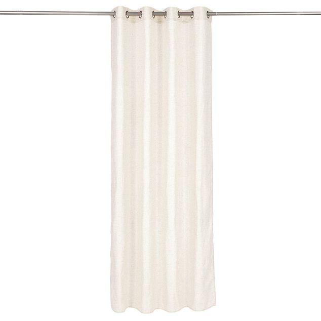 Rideau polyester 140x240cm effet lin beige