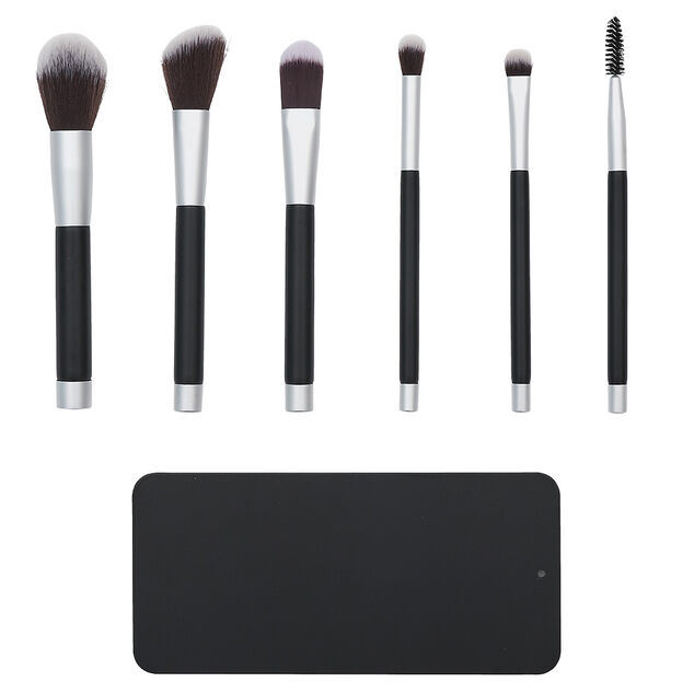 Set pinceaux cosm&eacute;tiques avec support magn&eacute;tique