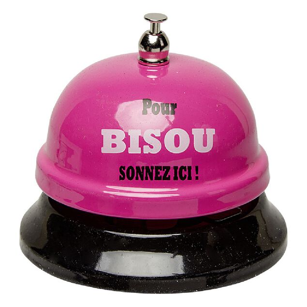 Sonnette de r&eacute;ception avec message humoristique