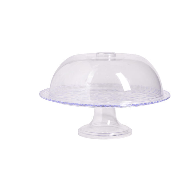 Cloche pour g&acirc;teau avec support sur pied &Oslash;30xH18cm