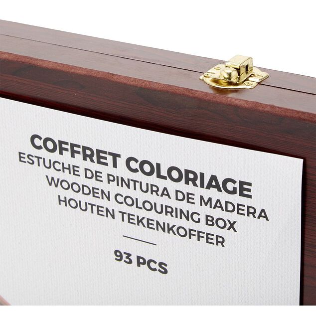 Coffret de coloriage en bois