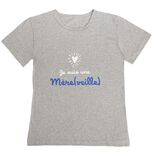 T-shirt Je suis une m&egrave;re(veille) gris