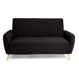 Protège canapé extensible 2 places L145-185cm noir
