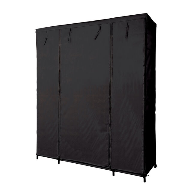 Armoire dressing tissu noir
