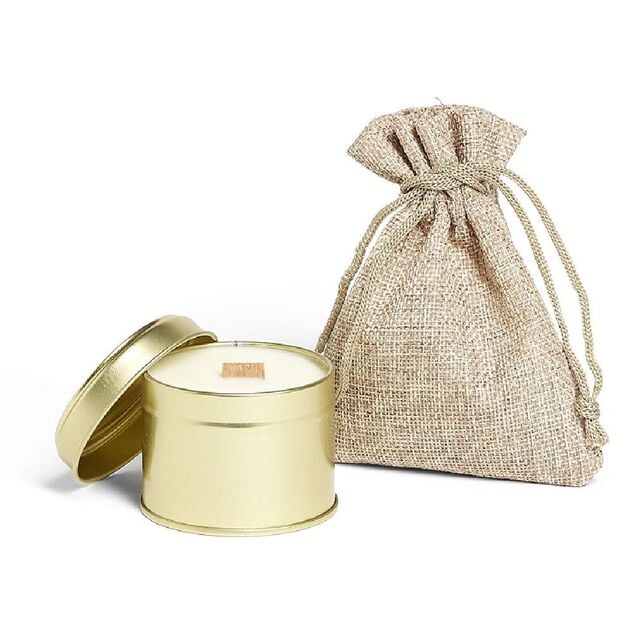 Bougie avec graine basilic &agrave; planter senteur fleur d'oranger 25H