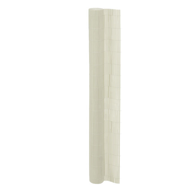 Brise-vue double face en plastique gris clair L300xH150cm
