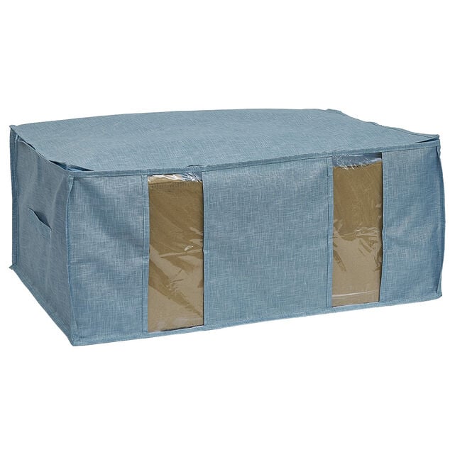 Housse de rangement pour v&ecirc;tements Bleu - L65 x l45 x H27 cm