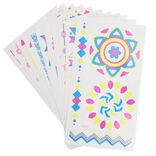Tatouage enfant éphémère multicolore 3 feuillets (2 modèles)