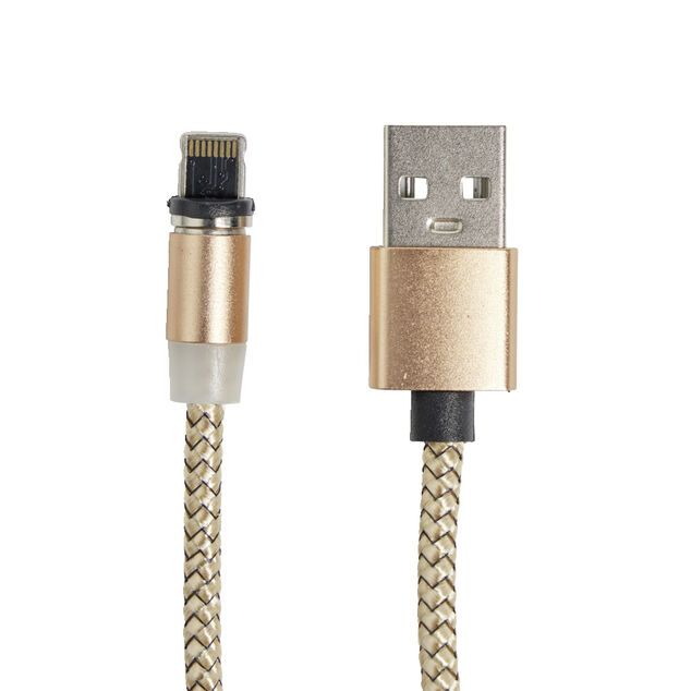 C&acirc;ble USB magn&eacute;tique 3en1 USB-C microUSB lightning 1m