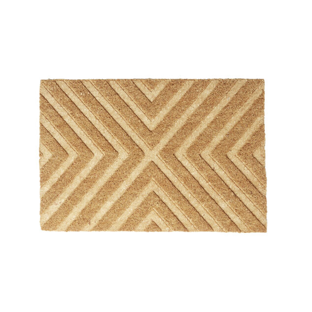 Paillasson coco rectangulaire 40x60cm - 2 mod&egrave;les