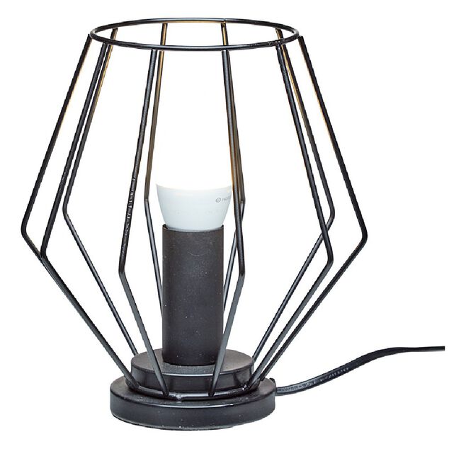 Lampe de Chevet Métal Noire