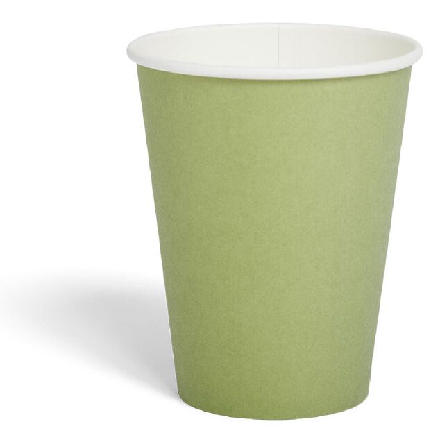 Gobelet en carton 36cl Vert olive x12