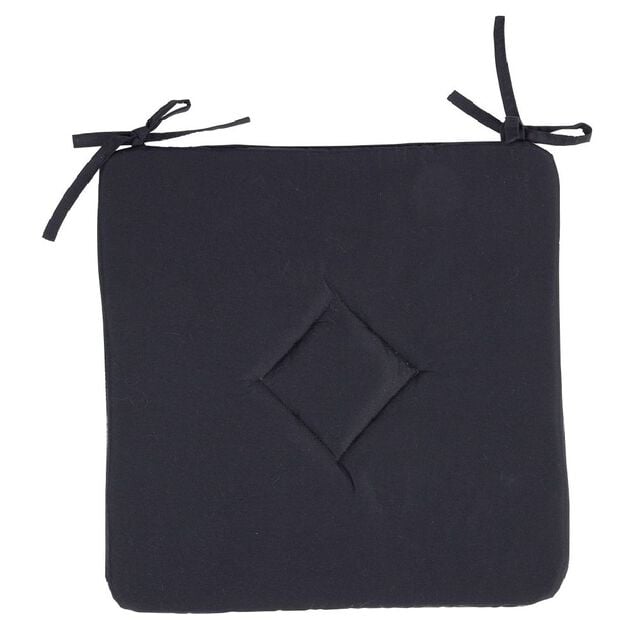 Galette de chaise carr&eacute;e unie