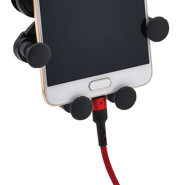 Support t&eacute;l&eacute;phone boules en silicone pour voiture