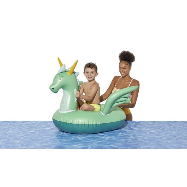 Bou&eacute;e dragon chevauchable Funky vert &Oslash;132xH85cm