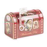 Boîte aux lettres Noël décorative métal rouge 11x6xH7,5cm