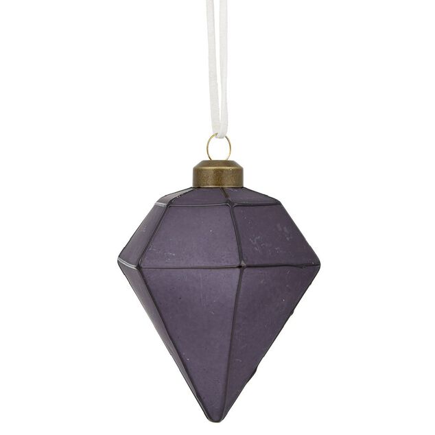 Boule de No&euml;l en verre d&eacute;co &Oslash;8 cm