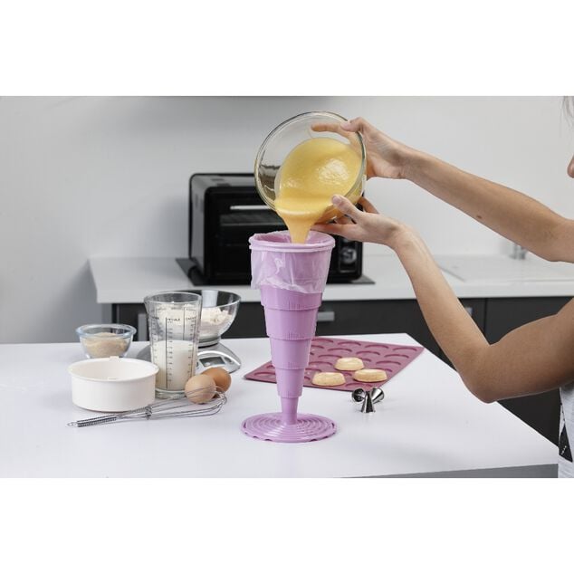 Support poche &agrave; douille silicone