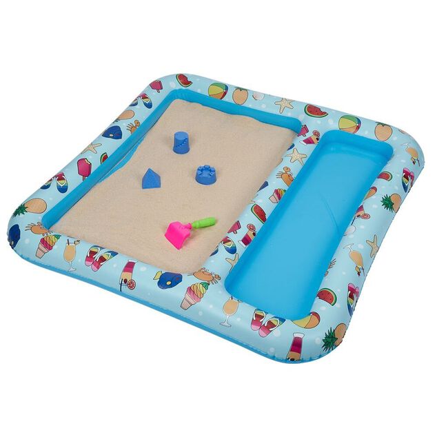Piscine gonflable et bac &agrave; sable 2en1 100x100cm