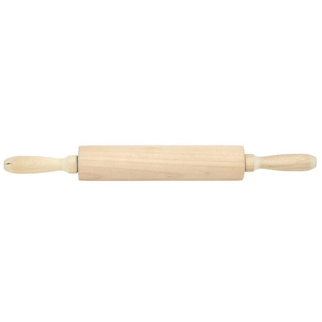 Rouleau à patisserie en bois et acier Ø4,5xL39cm