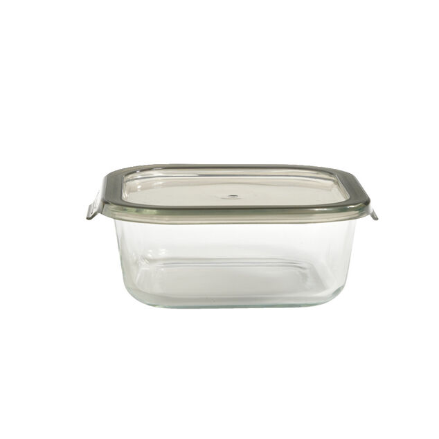 Boîte alimentaire en verre avec couvercle en plastique 800ml