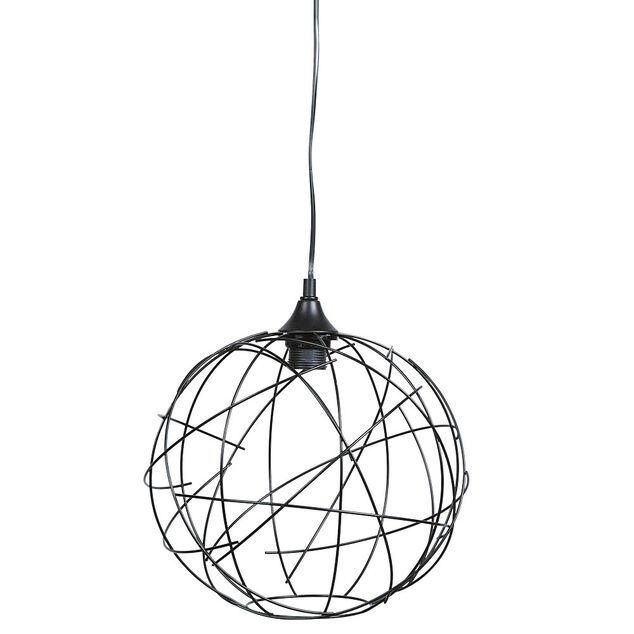 Suspension ronde courbe g&eacute;om&eacute;trique m&eacute;tal