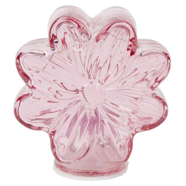 D&eacute;coration &agrave; poser lampe en verre color&eacute; &agrave; LED H9cm (6 mod&egrave;les)