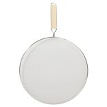 Couvercle anti &eacute;claboussures &eacute;cran inox et bambou &Oslash;29cm