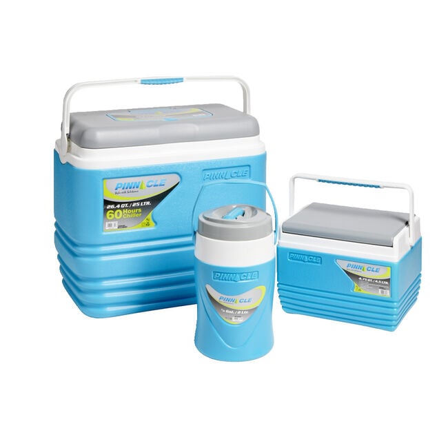 Lot de 3 glaci&egrave;res 25/4,5/2L plastique bleu