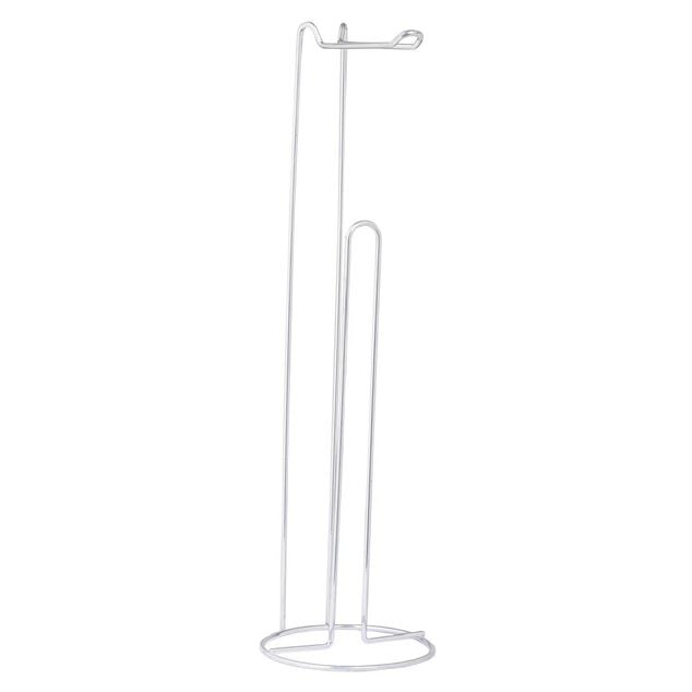 Support papier WC métal gris