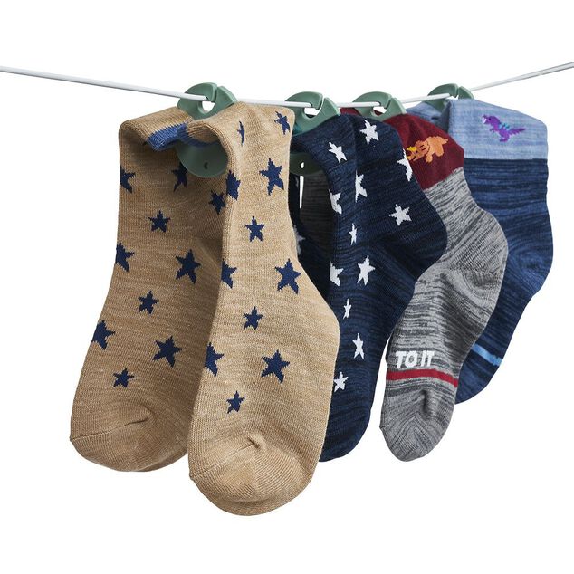 Accroche chaussettes &agrave; suspendre x6