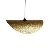 Suspension ondulée Poncho métal doré Ø50cm