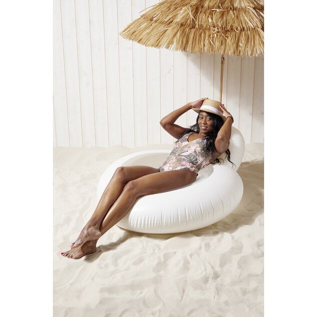 Fauteuil gonflable Intex 122x137cm (2 modèles blanc ou bleu)