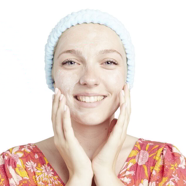 Bandeau cheveux pour soin visage polyester