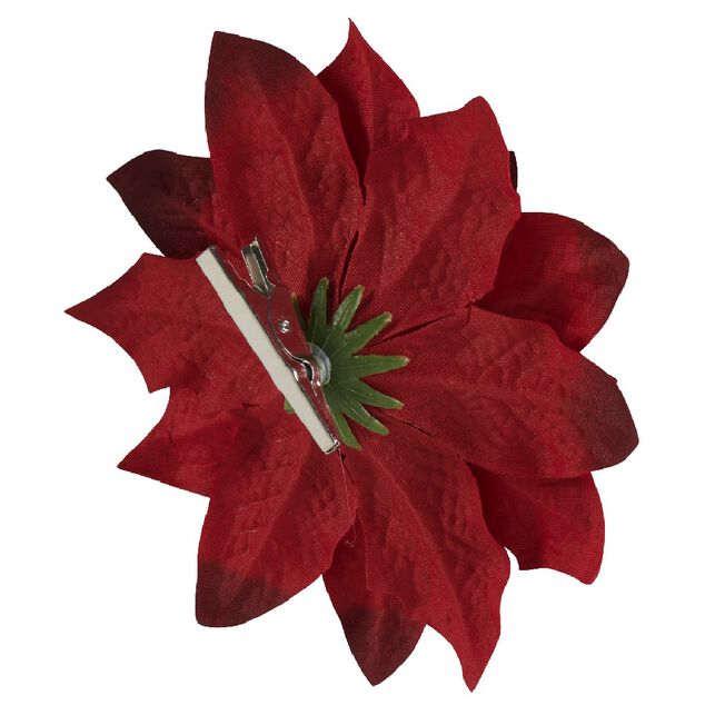 D&eacute;coration poinsettia rouge No&euml;l