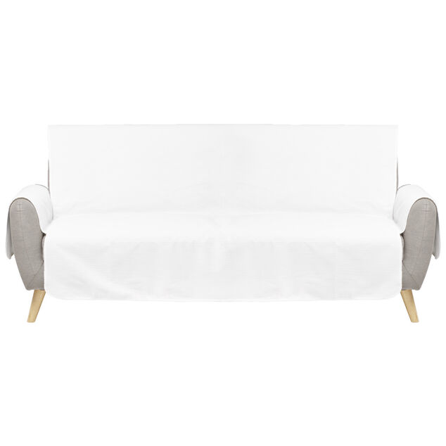 Prot&egrave;ge canap&eacute; c&ocirc;tel&eacute; L279xH179cm - 2 mod&egrave;les gris ou blanc