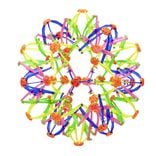 Balle extensible et r&eacute;tractable en plastique &Oslash;16,5cm